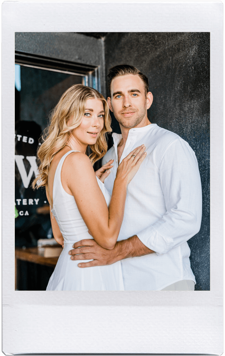 Polaroid of JJ and Kate